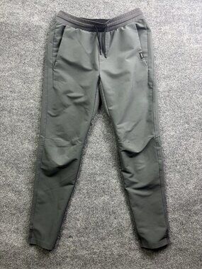 UNRL Jogger Pants Mens Small 30x27 Gray Woven Elastic Waist Pockets Athletic